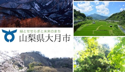 【ふるさと納税】山梨県大月市のおすすめ返礼品と主要10サイトの一覧まとめ